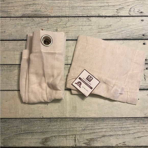 New H.VERSAILTEX Linen Curtains Natural
Linen Mix Semi-Sheer Curtains 2 Panels. - Picture 3 of 7